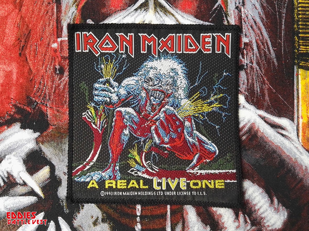 Iron Maiden "A Real Live One" Woven Patch 1993 Version II