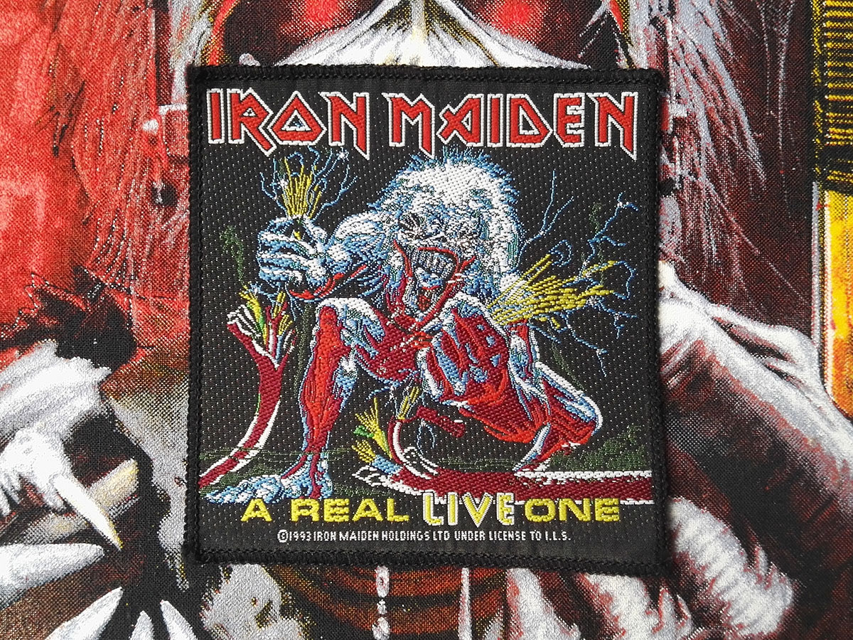 Iron Maiden "A Real Live One" Woven Patch 1993 Version II