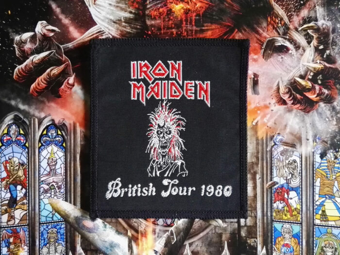 Iron Maiden British Tour 1980 Woven Patch