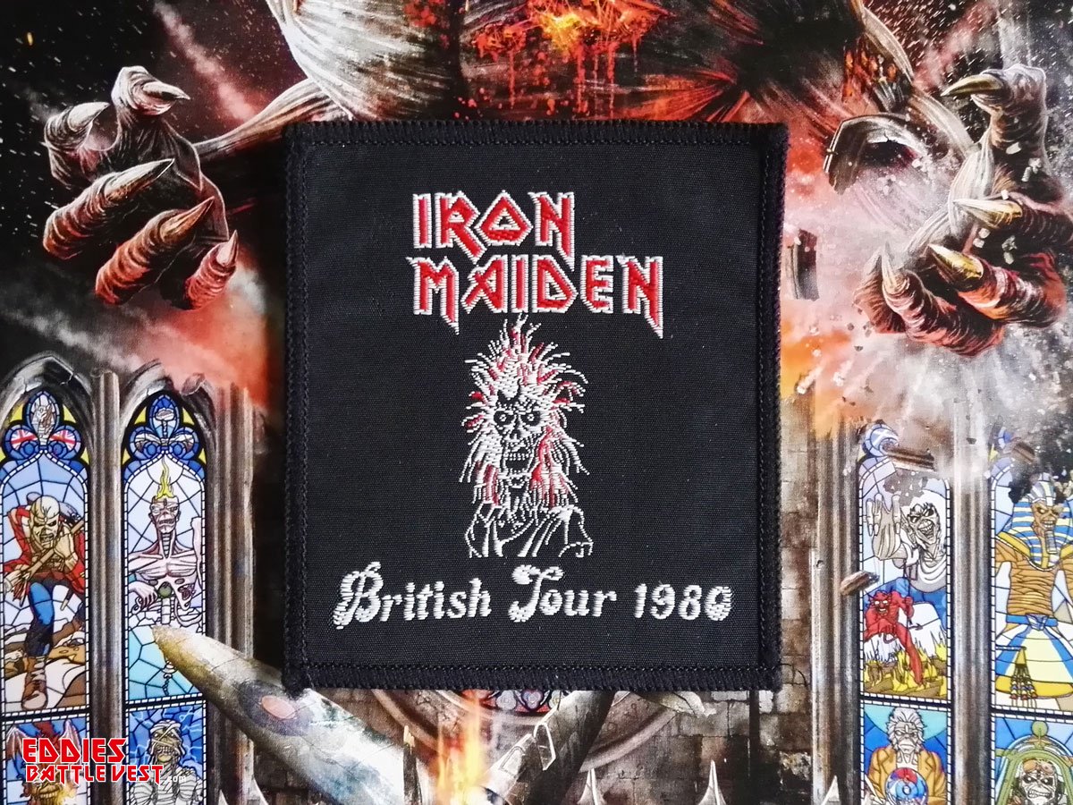 Iron Maiden British Tour 1980 Woven Patch