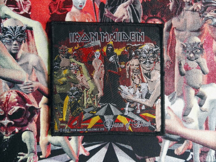 Iron Maiden Dnce Of Death Woven Patch 2003