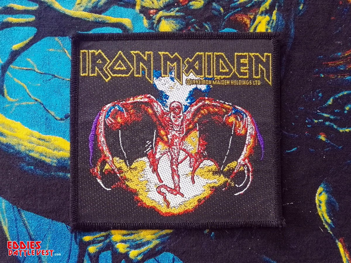 Iron Maiden Donington Vampyre Woven Patch 1993