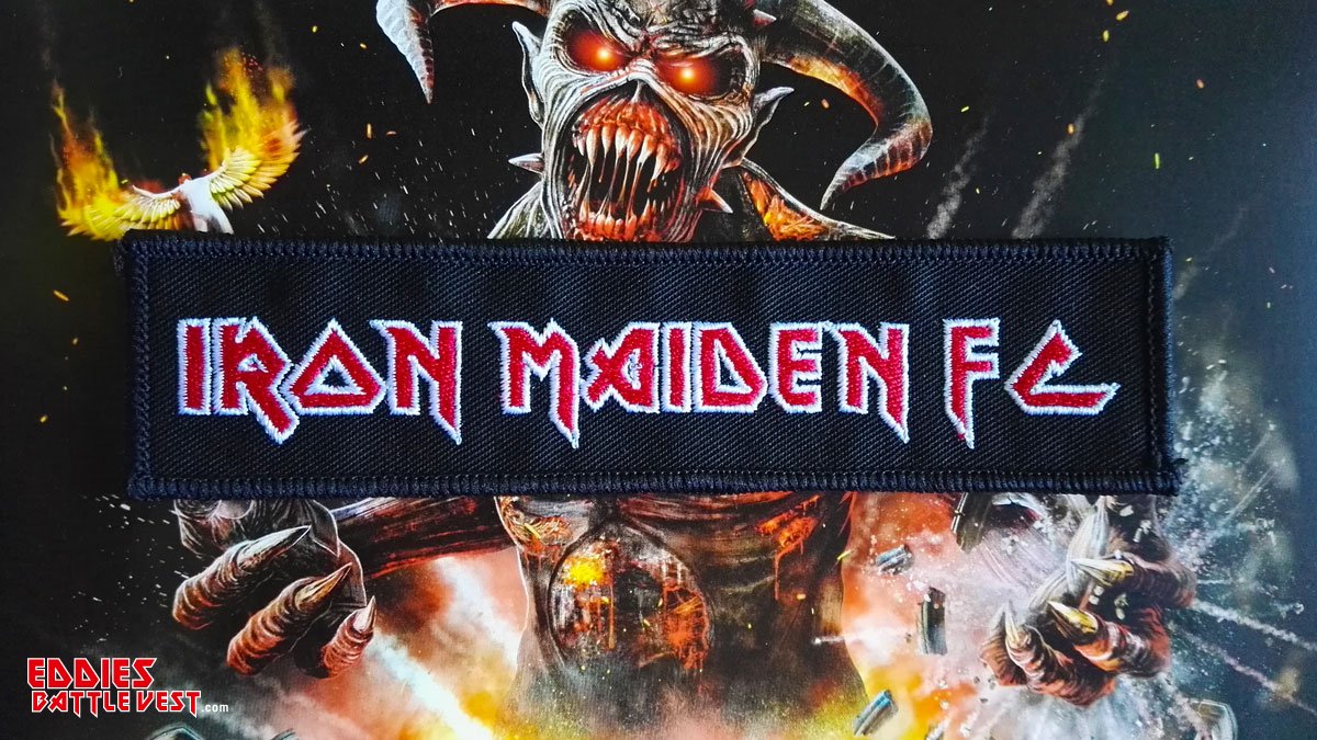 Iron Maiden FC” Stripe Embroidered Patch – Eddies Battle Vest