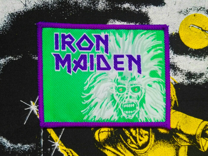 Iron Maiden First Album Purple Border Woven Patch