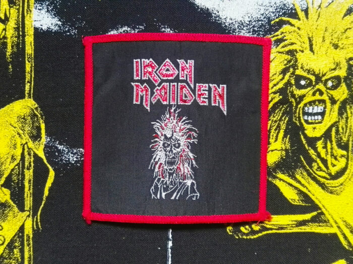 Iron Maiden First Album Red Border Woven Patch