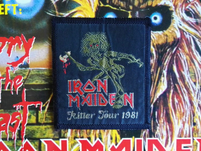 Iron Maiden Killer Tour 1981 Black Border Woven Patch