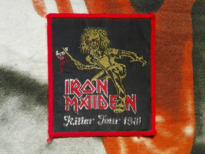 Iron Maiden Killer Tour 1981 Red Border Woven Patch
