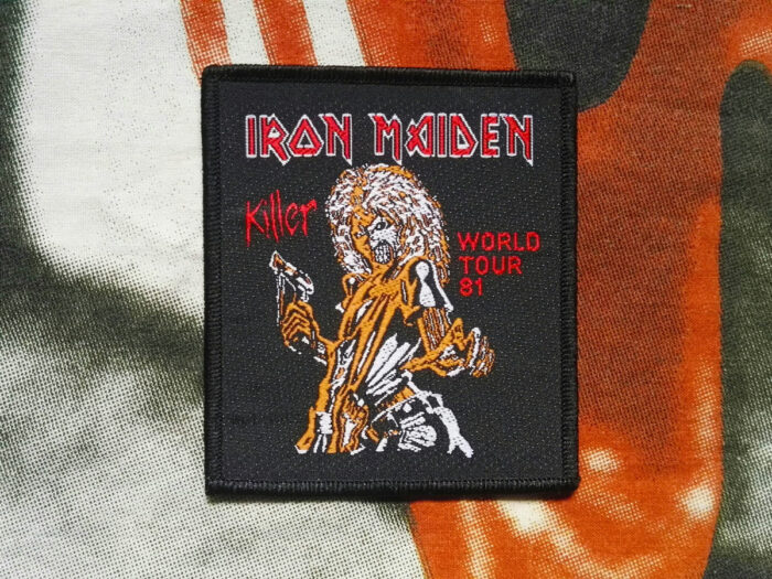Iron Maiden Killer World Tour 81 Woven Patch