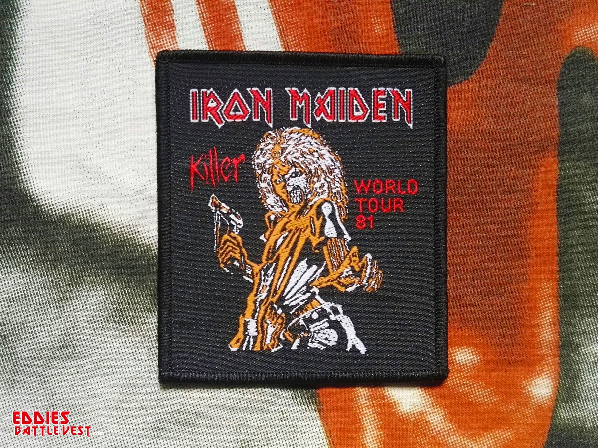 Iron Maiden Killer World Tour 81 Woven Patch