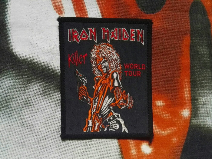Iron Maiden Killer World Tour Woven Patch
