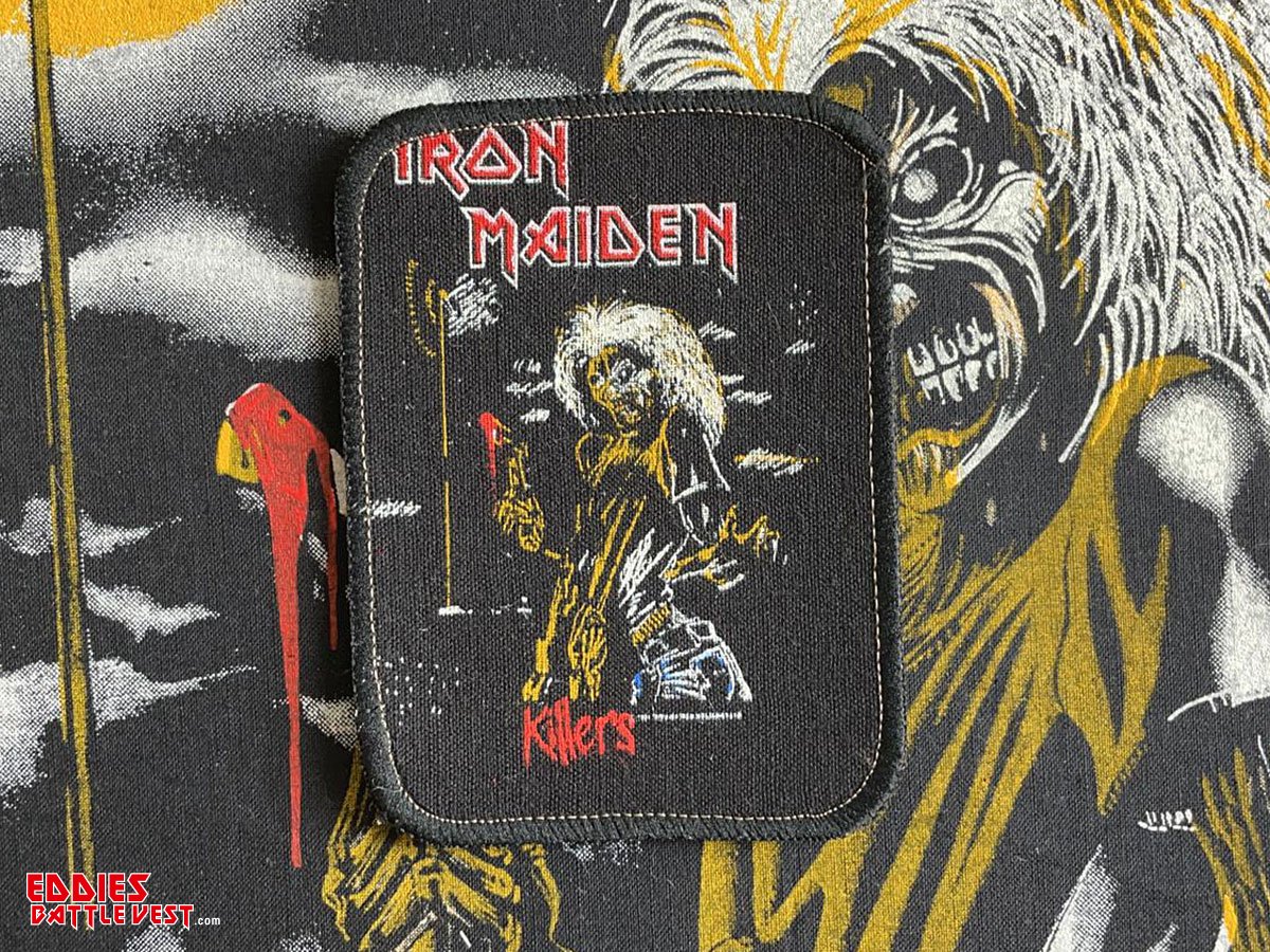 Iron Maiden "Killers" Printed Patch 1981 Version III