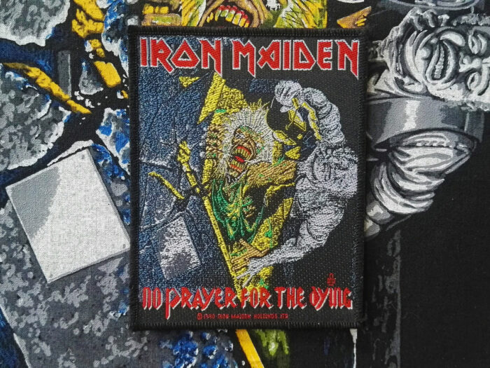 Iron Maiden No Prayer For The Dying Woven Patch Version I 1990