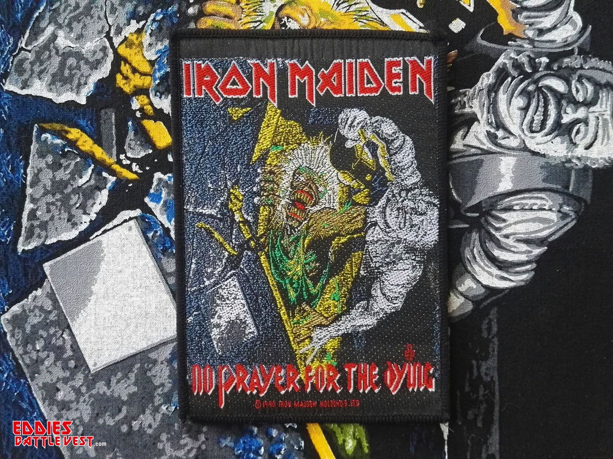 Iron Maiden No Prayer For The Dying Woven Patch Version II 1990