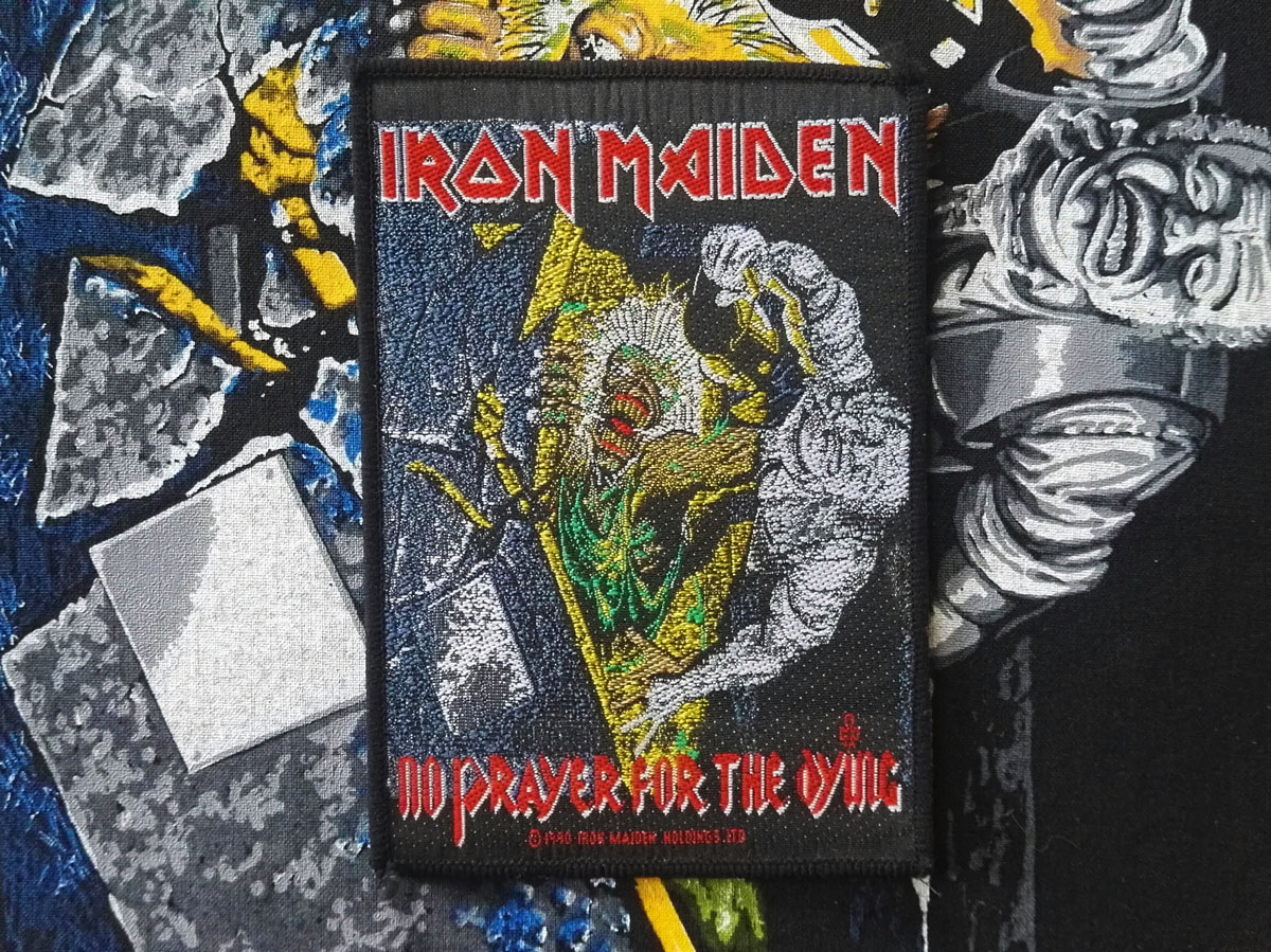 Iron Maiden No Prayer For The Dying Woven Patch Version II 1990