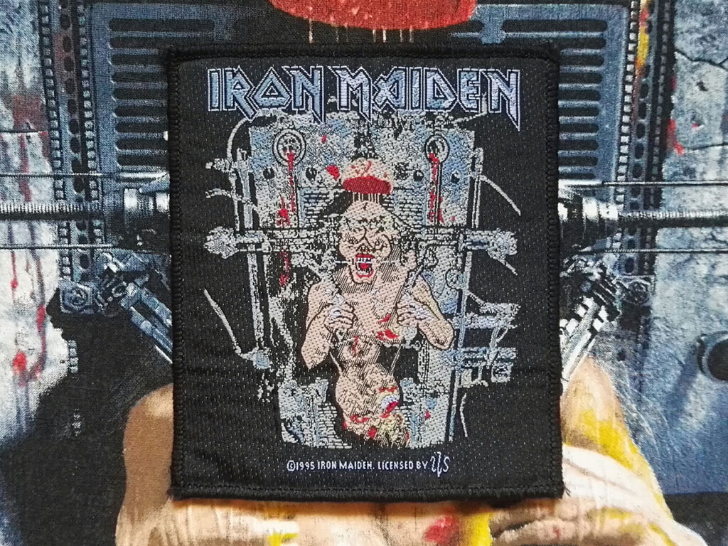 Iron Maiden “The X Factor” Woven Patch 1995 Eddies Battle Vest