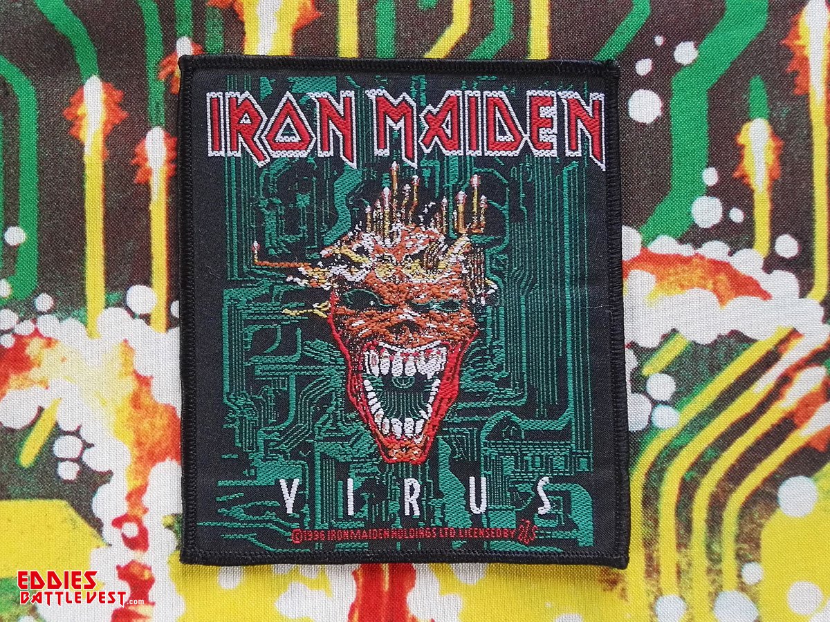 Iron Maiden "Virus" Woven Patch 1996 Version II