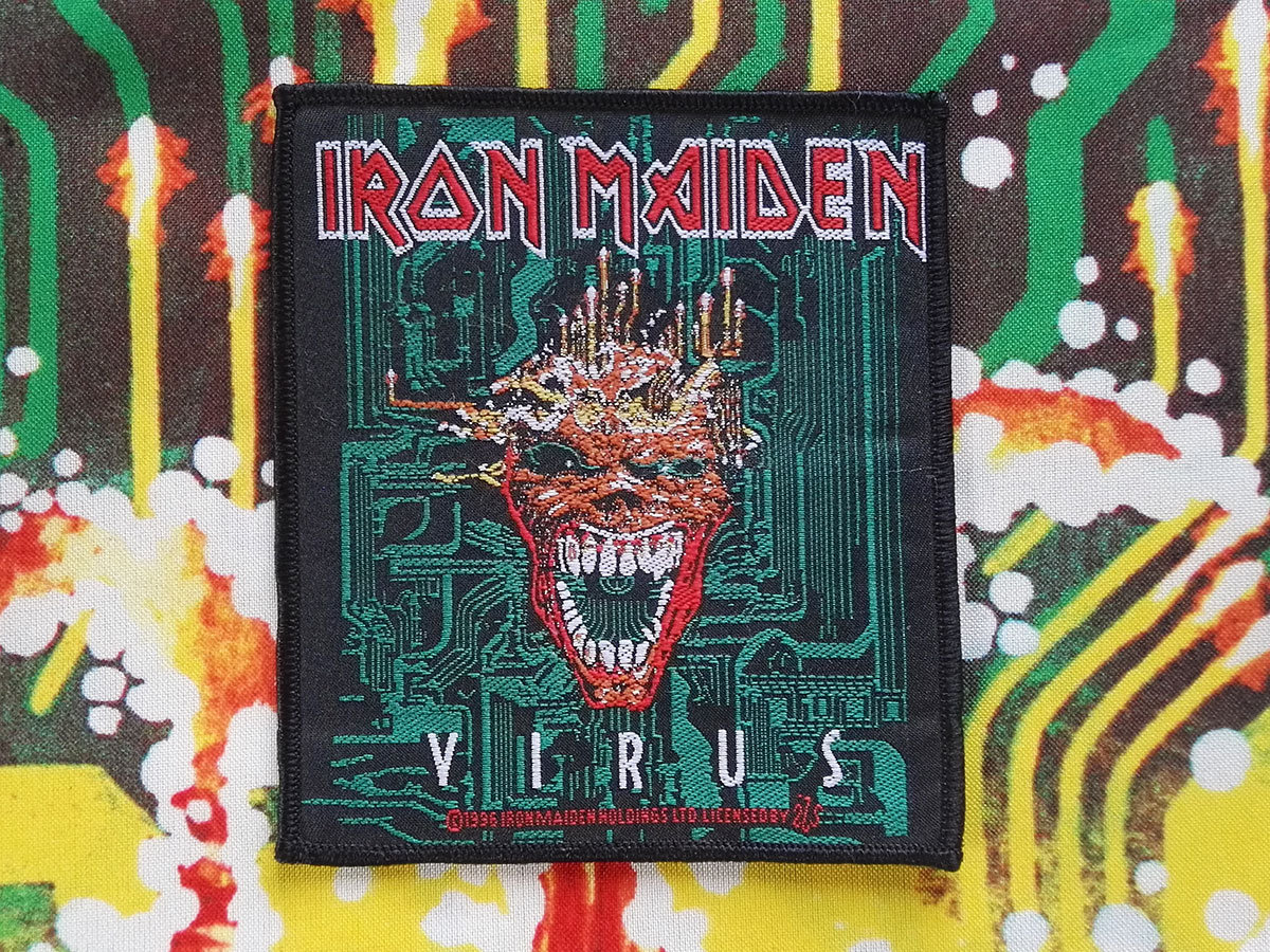 Iron Maiden "Virus" Woven Patch 1996 Version II