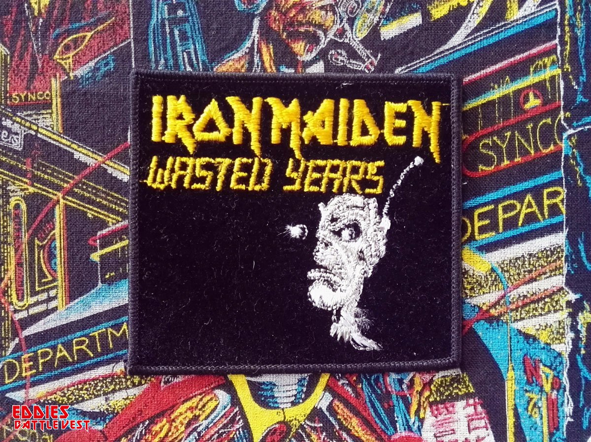 Iron Maiden Wasted Years Embroidered Patch