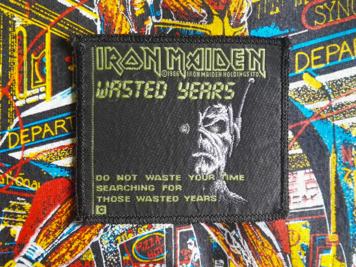Iron Maiden Wasted Years Woven Patch 1986
