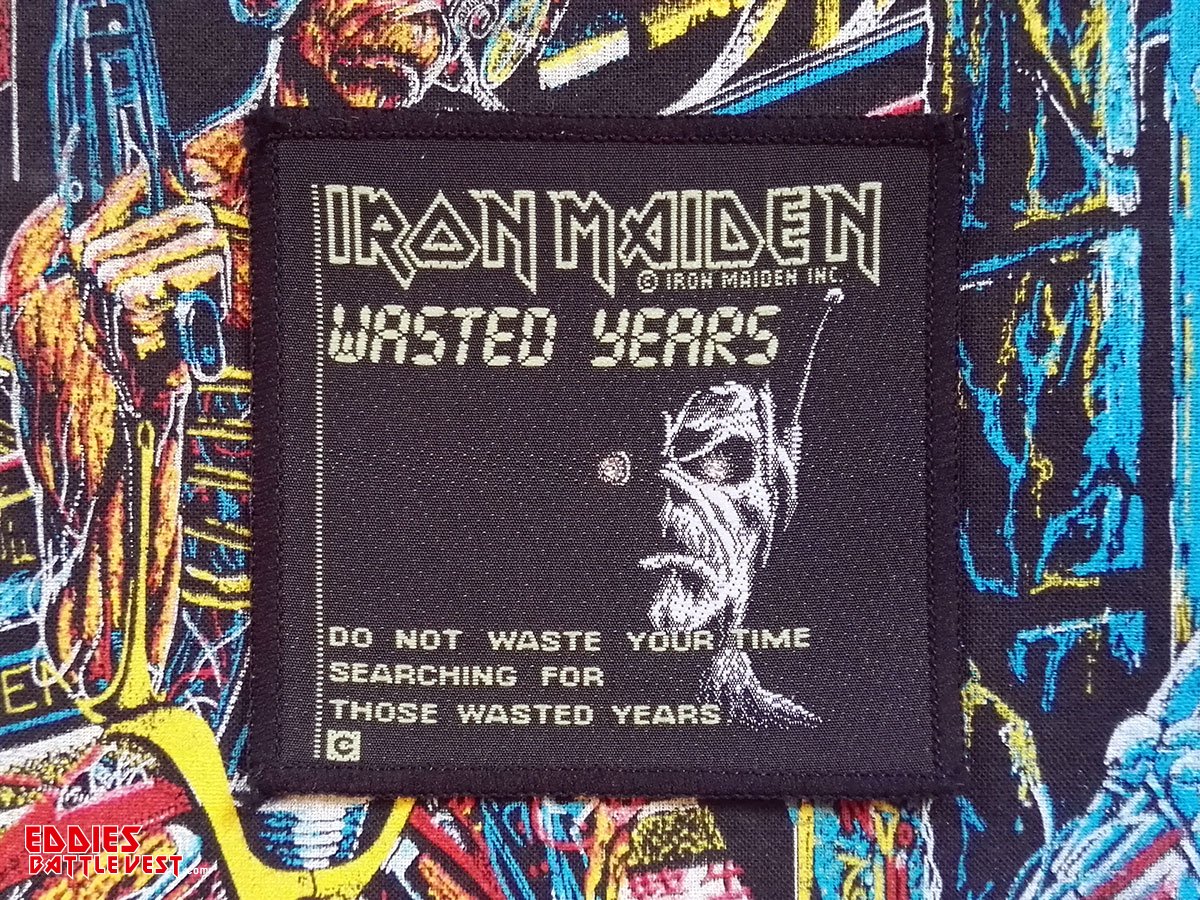 Iron Maiden Wasted Years Woven Patch