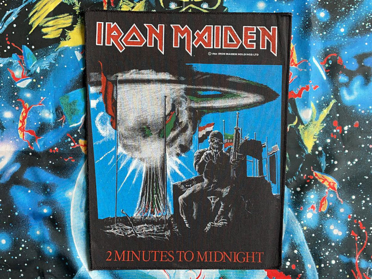 Iron Maiden 2 Minutes 2 Midnight Backpatch 1984 Version III