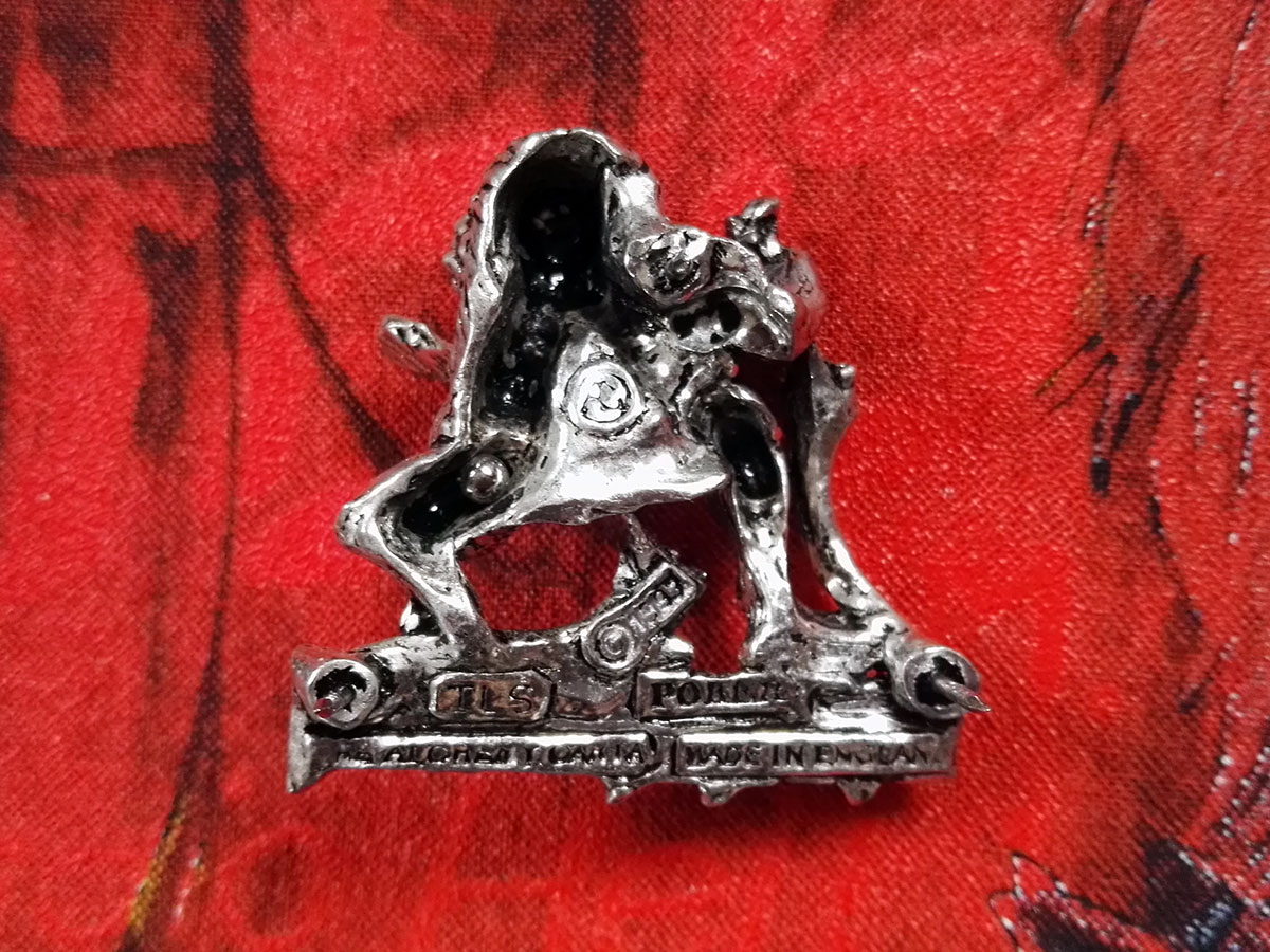 Iron Maiden A Real Live One Pin Badge 1993 Alchemy Back