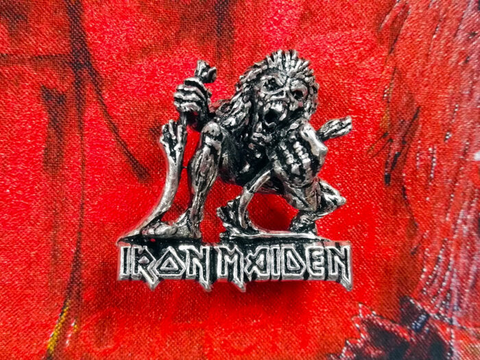 Iron Maiden A Real Live One Pin Badge 1993 Alchemy Front