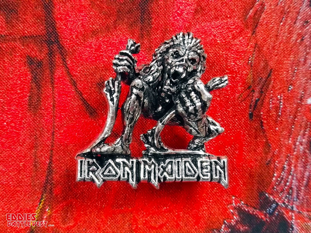 Iron Maiden A Real Live One Pin Badge 1993 Alchemy Front