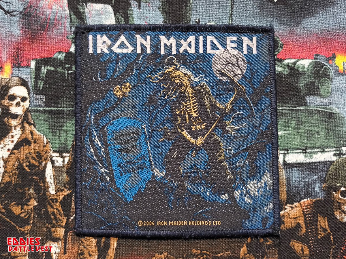 Iron Maiden "Benjamin Breeg" Dark Blue Border Woven Patch 2006