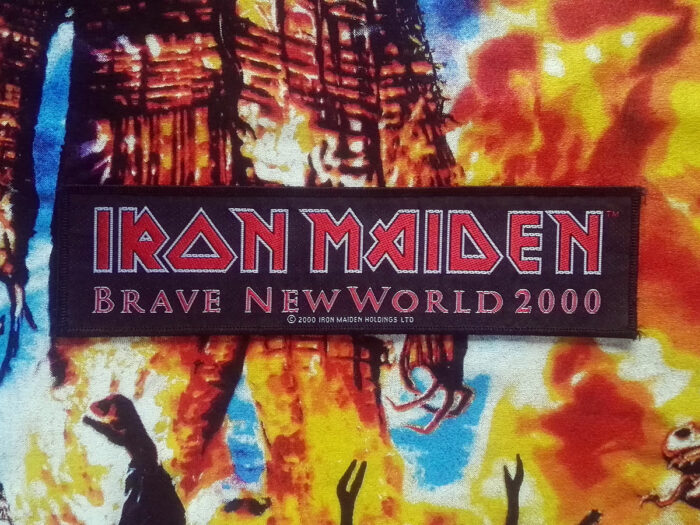 Iron Maiden Brave New World Super Stripe Woven Patch 2000