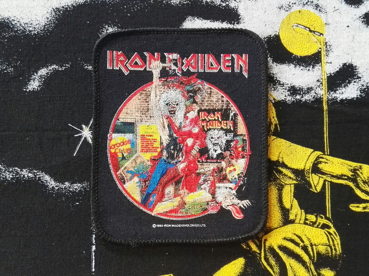 Iron Maiden Bring Your Daughter To The Slaughter Printed Patch 1990