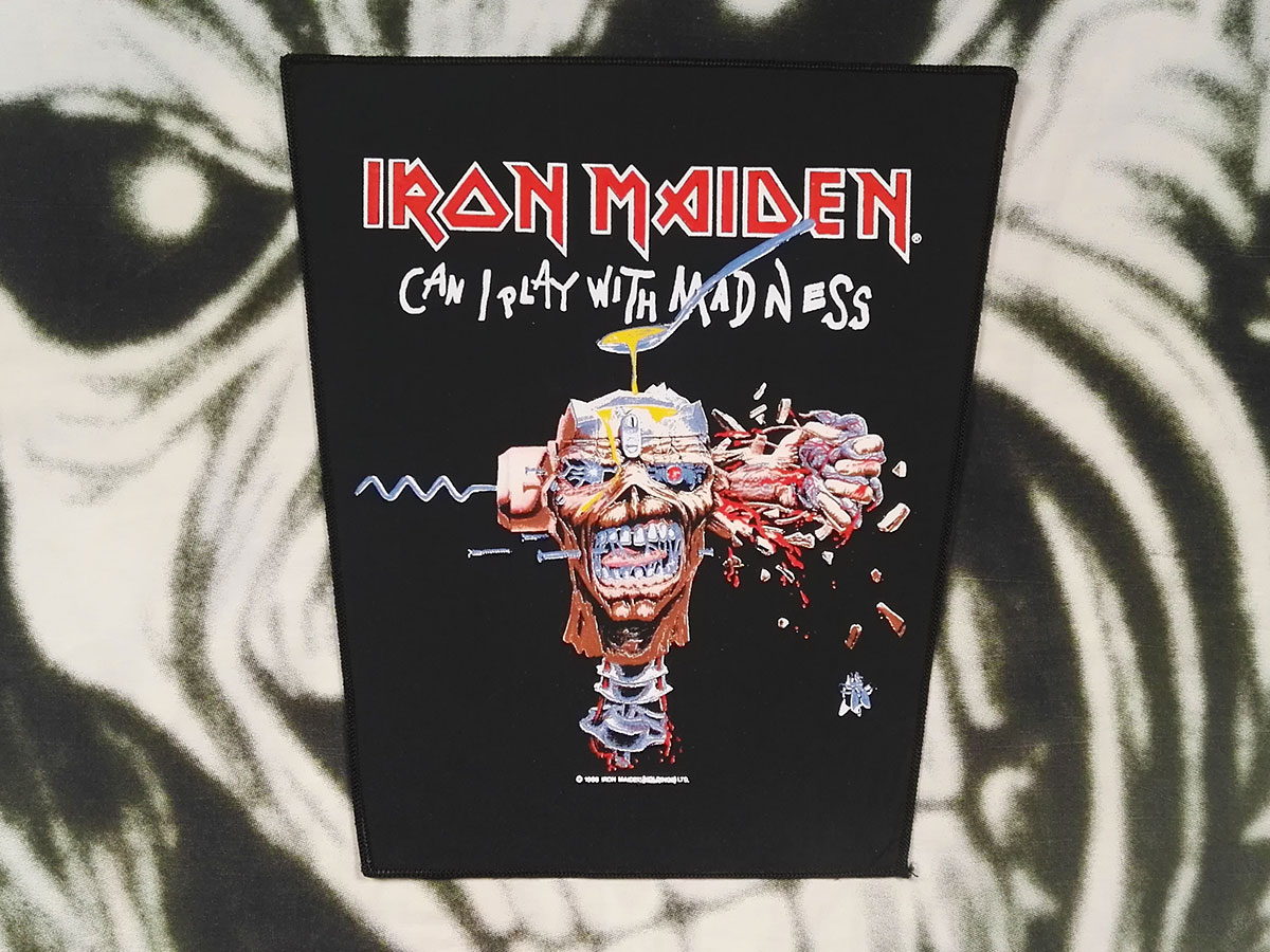 Iron Maiden Can I Play With Madness Backpatch 1988