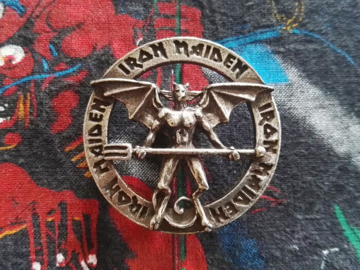 Iron Maiden Devil Pin Badge 1999 Alchemy Front