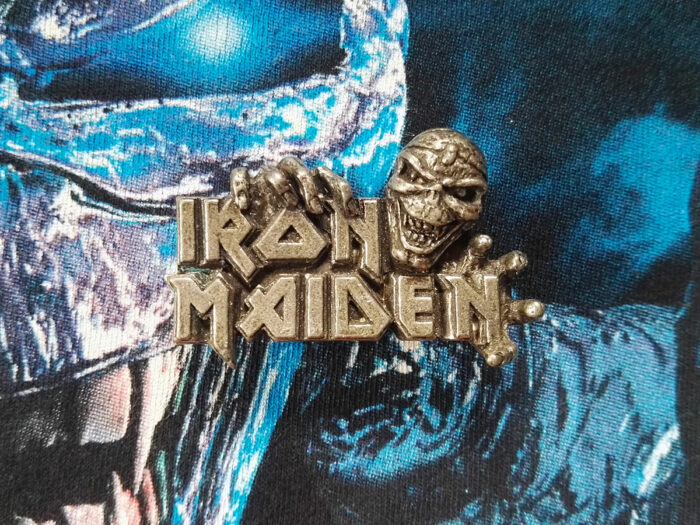 Iron Maiden Give Me Ed Pin Badge 2003 Front