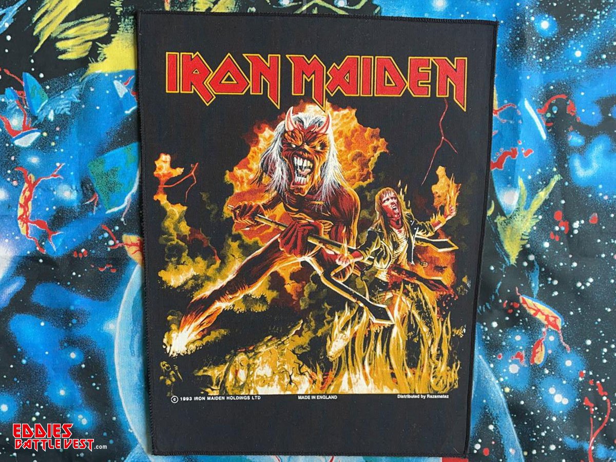Iron Maiden Hallowed Be Thy Name Backpatch 1993