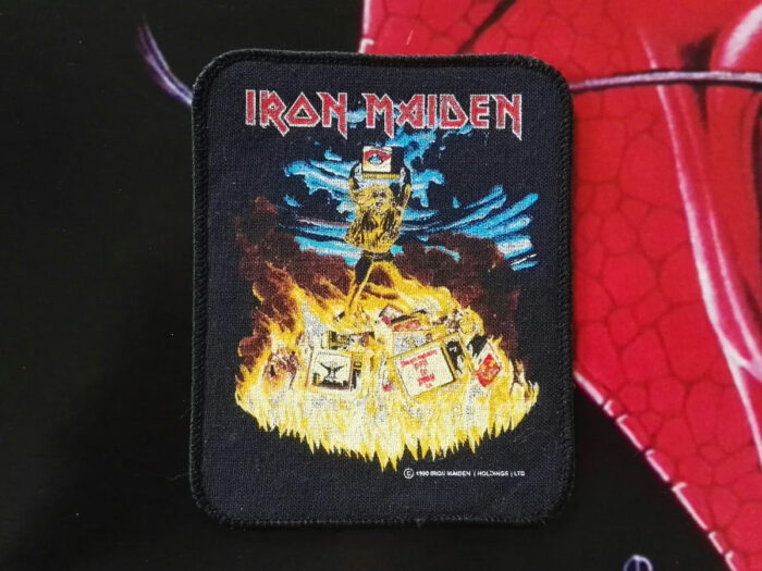 Iron Maiden Holy Smoke Printed Patch 1990