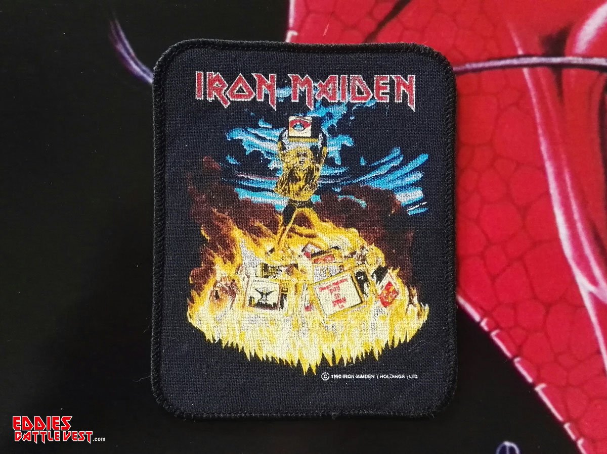 Iron Maiden Holy Smoke Printed Patch 1990