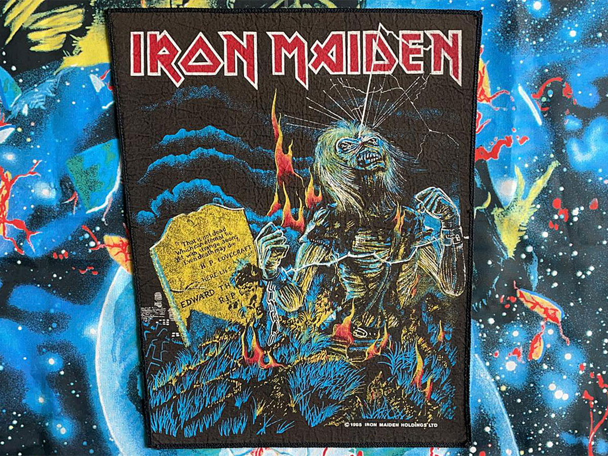 Iron Maiden Live After Death Backpatch 1985 Version II