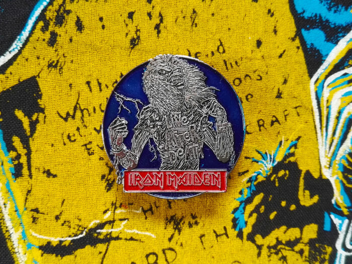 Iron Maiden Live After Death Pin Badge Milliard 1986 Front