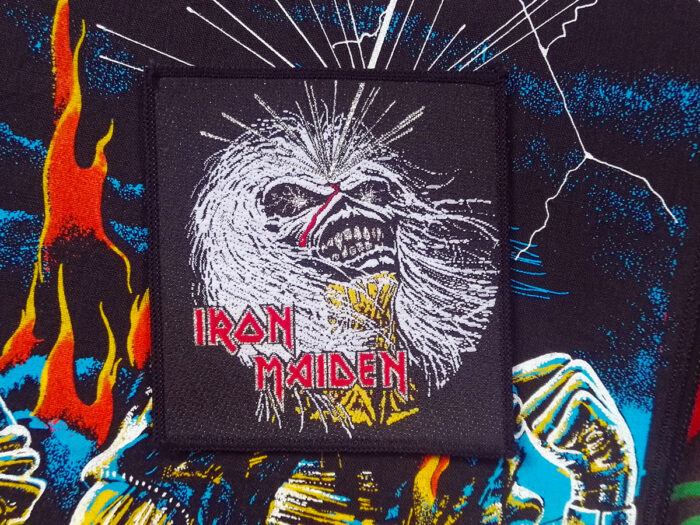 Iron Maiden Live After Death Rectangular Woven Patch