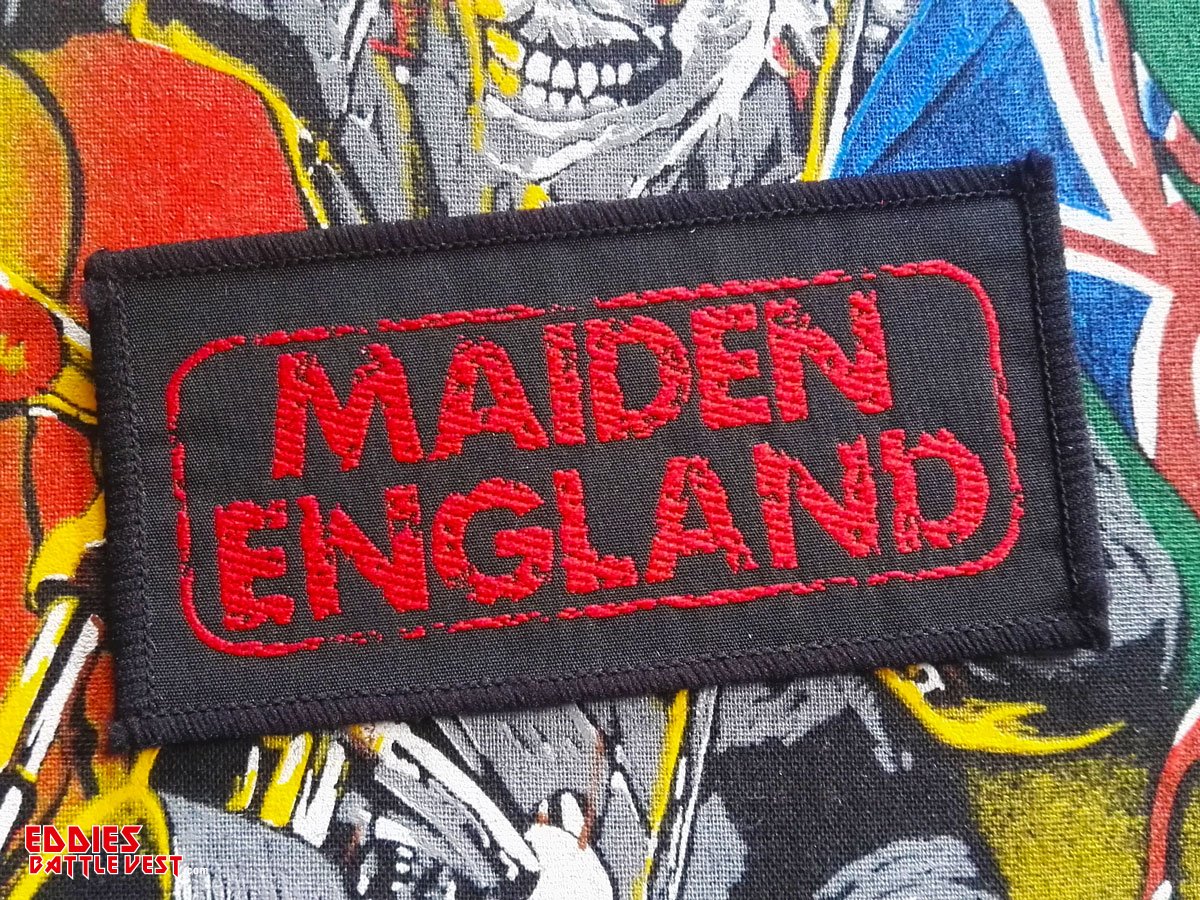Iron Maiden Maiden England Woven Patch