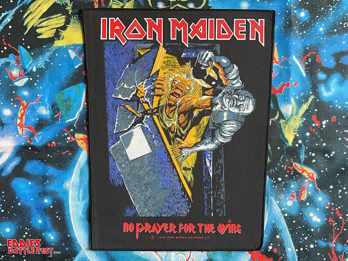 Iron Maiden No Prayer For The Dying Backpatch 1990 Purple Version