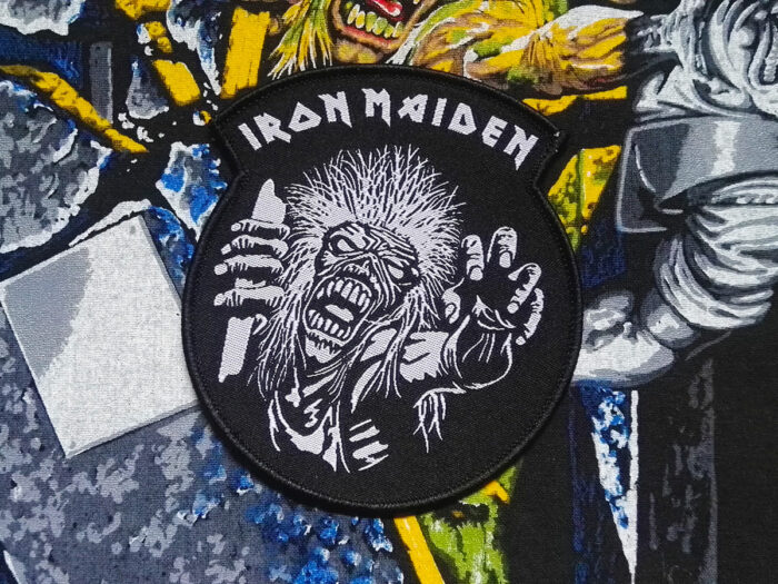 Iron Maiden No Prayer For The Dying Black White Woven Patch 2019