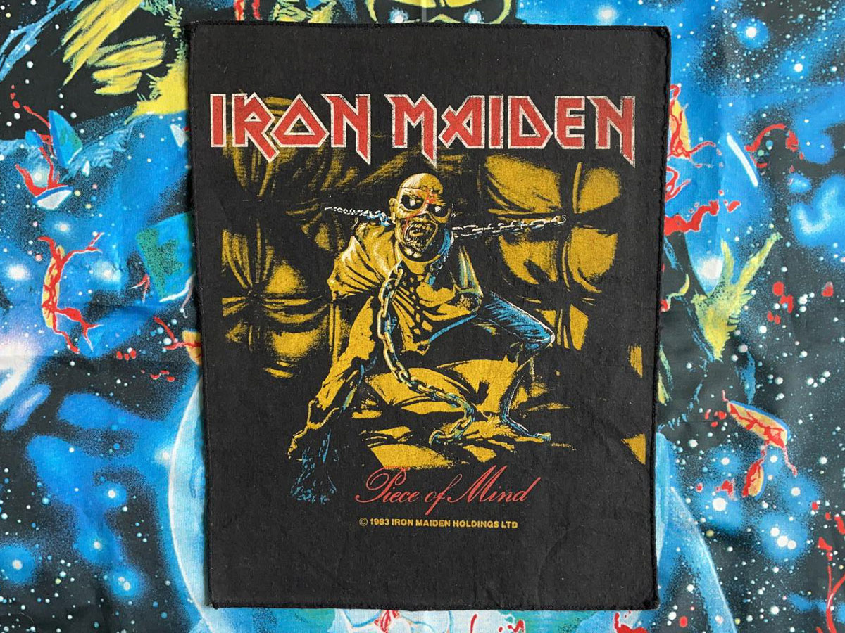 Iron Maiden Piece Of Mind Backpatch 1983 Version II