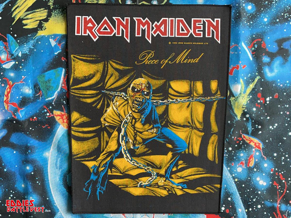 Iron Maiden Piece Of Mind Backpatch 1983 Version III