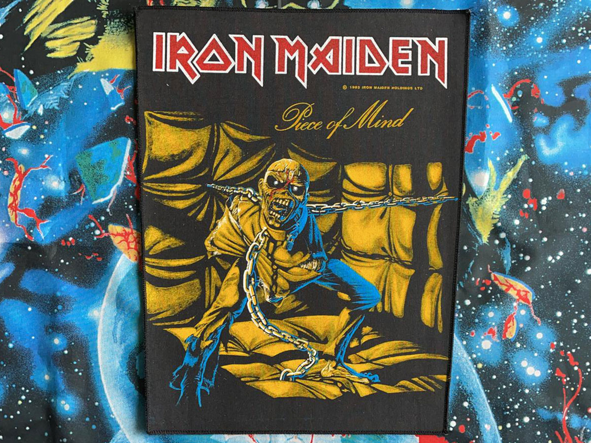 Iron Maiden Piece Of Mind Backpatch 1983 Version III