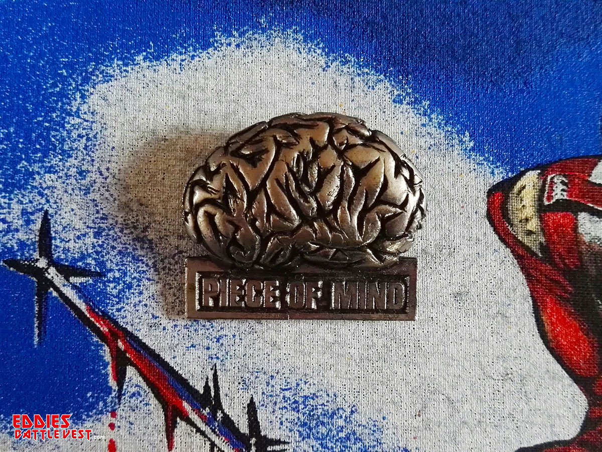 Iron Maiden Piece Of Mind Pin Badge Front
