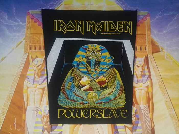 Iron Maiden Powerslave Coffin Backpatch 1984