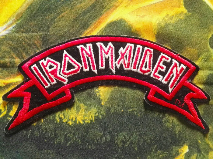 Iron Maiden Ribbon Logo Embroidered Patch