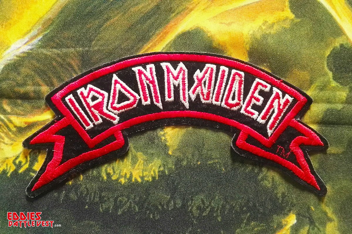 Iron Maiden Ribbon Logo Embroidered Patch